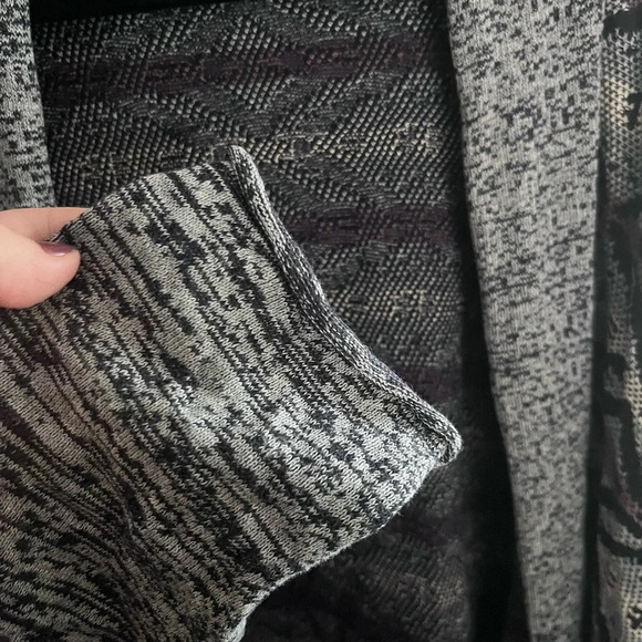 Umgee Trendy Cardigan Outerwear Sweater Navy Blue & Grey 1XL - Picture 4 of 7